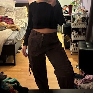 Brown Cargo Pants